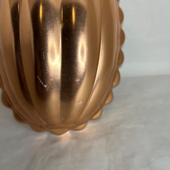 Vintage Copper Color Aluminum Jello Mold 2.5 Cup Half Melon with Hanger - Picture 3 of 6